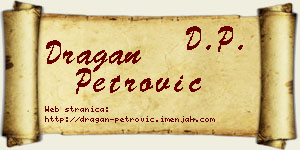Dragan Petrović vizit kartica